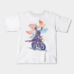 Samurai Caferacer logo Kids T-Shirt